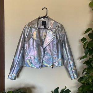 Forever 21 Iridescent Moto Jacket